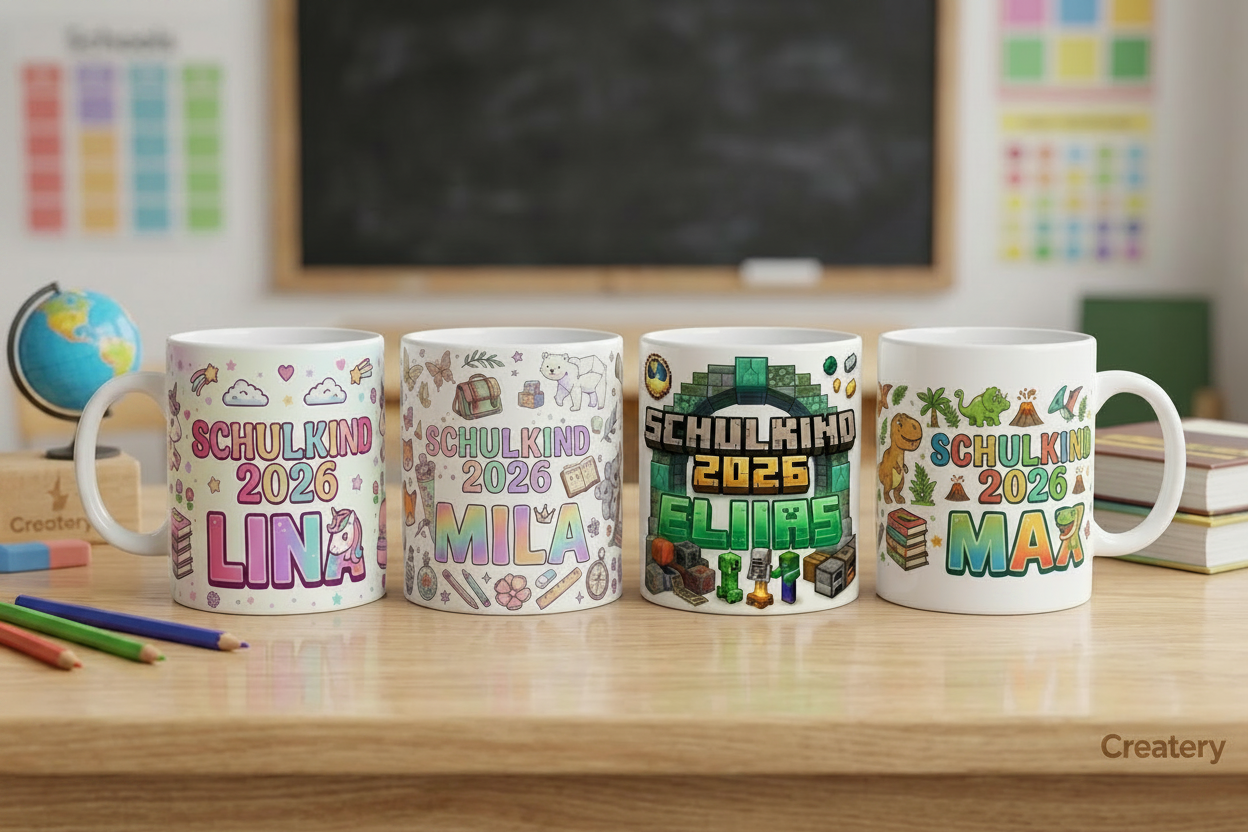 Personalisierte Tasse zur Einschulung - Das Perfekte Geschenk❤️