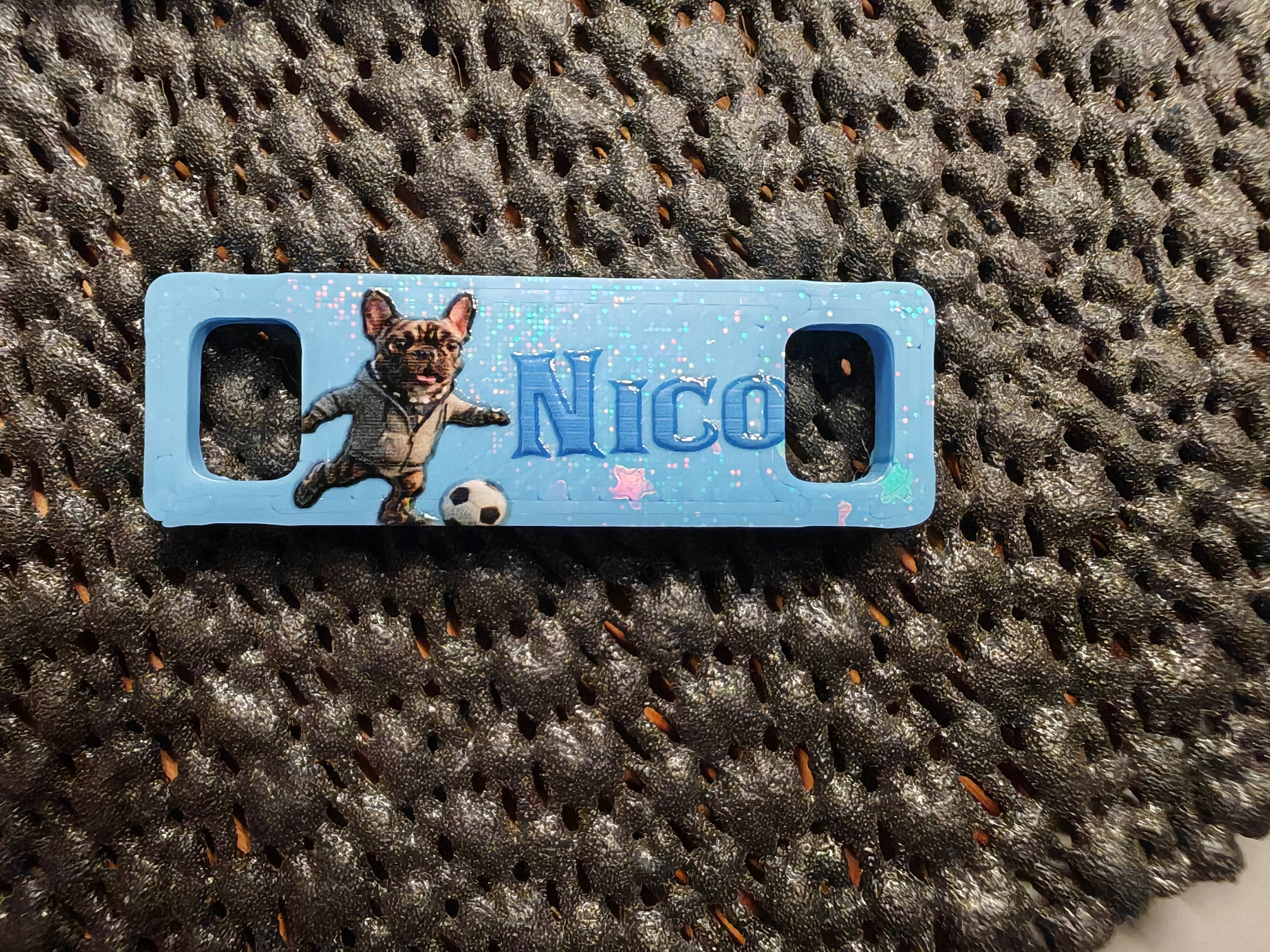Personalisierte Sneaker Tag´s mit Schulmaskottchen Otto
