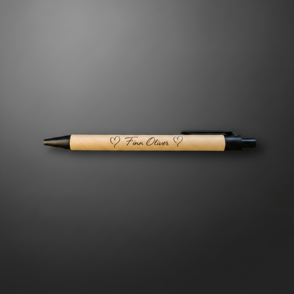 Bambus-Stift Schwarz horizontal