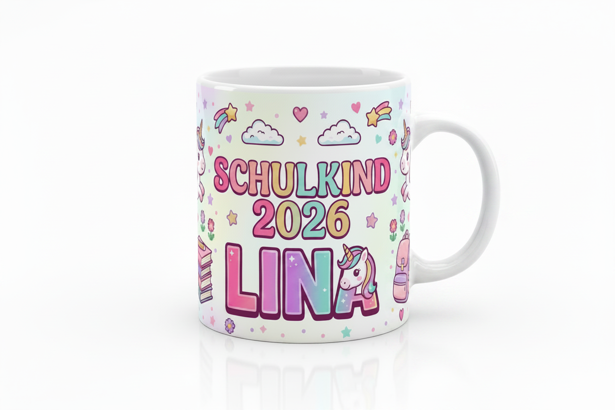 Personalisierte Tasse zur Einschulung - Das Perfekte Geschenk❤️