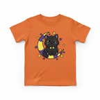 Mockup Cat Moon Orange Shirt