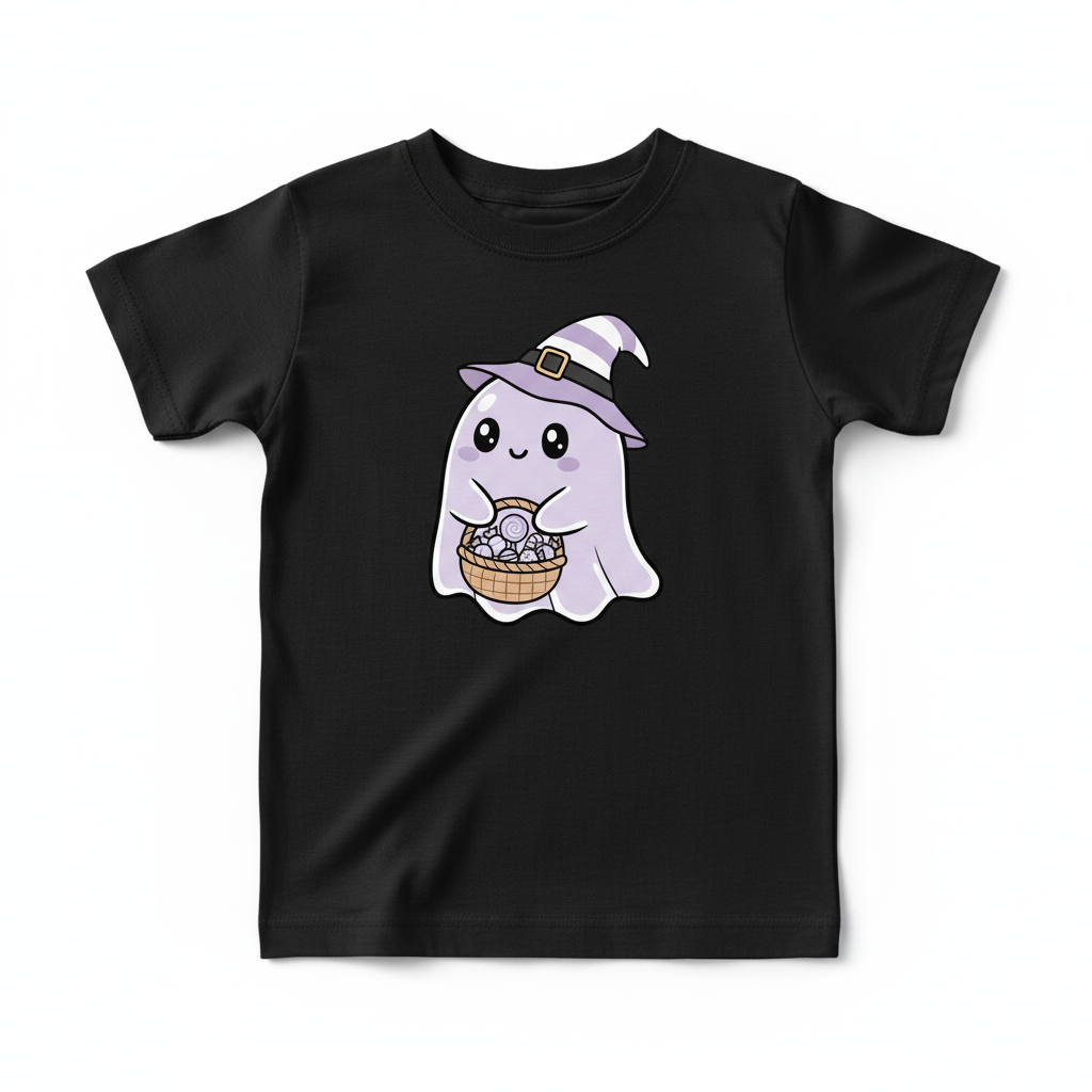 Mockup Ghost Black Shirt