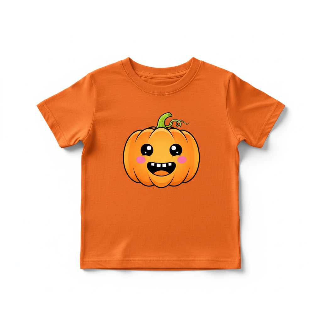 Mockup Pumpkin Orange Shirt