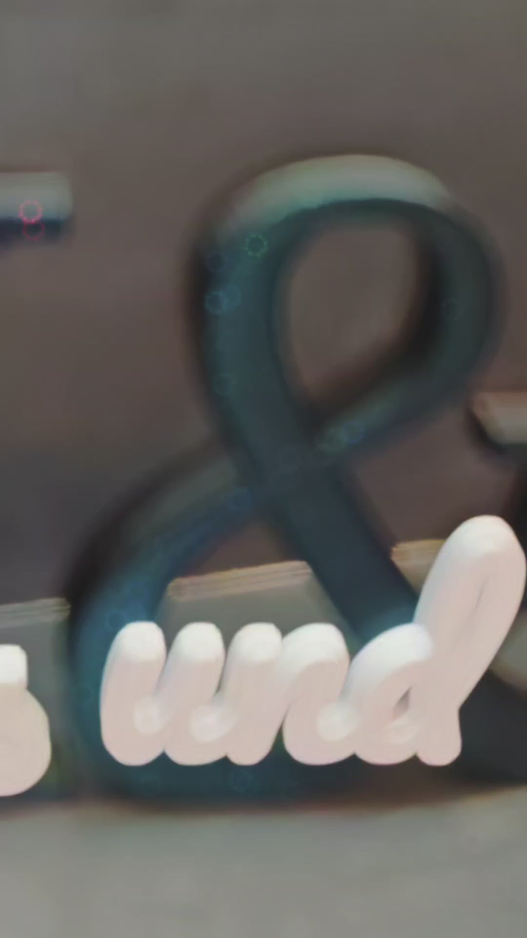Glitzernder Hochzeitsaufsteller XXL – Personalisierte Initialen & Namen