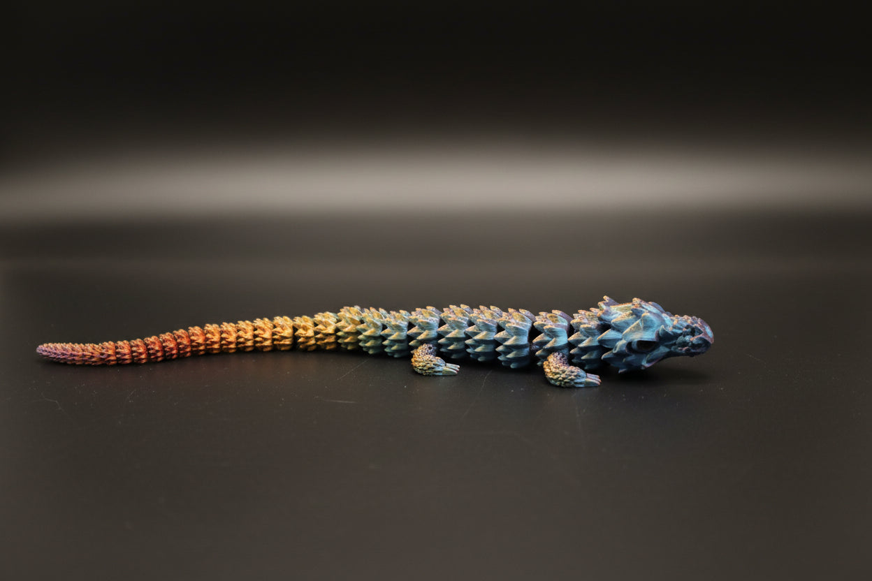 Flexibler 3D-Druck Drache – Beweglich, Bunt & Handgefertigt