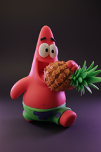 Patrick Star – Die Ananas-Katastrophe | Unikat Figur