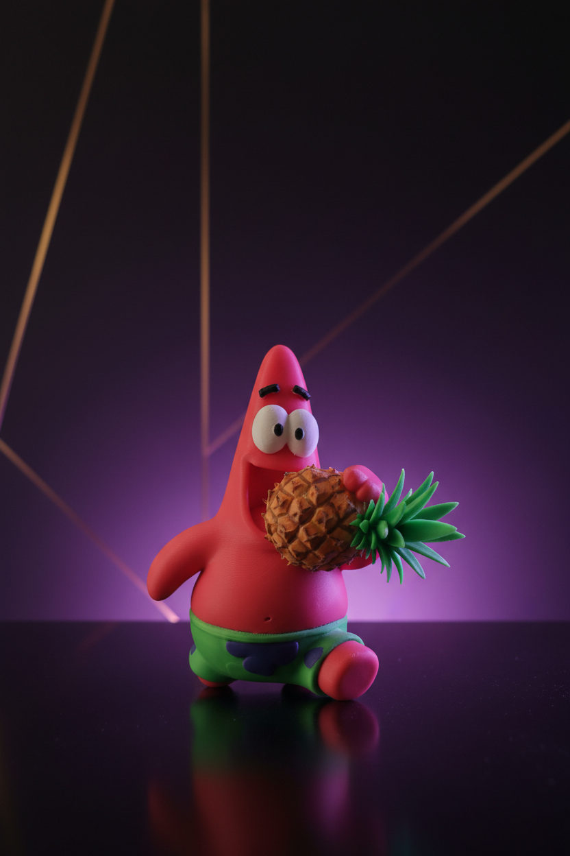 Patrick Star – Die Ananas-Katastrophe | Unikat Figur