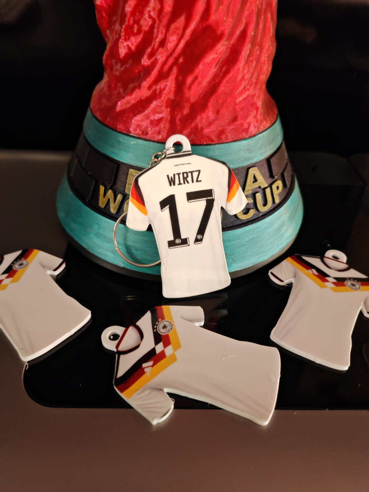 3D-Druck Trikot Schlüsselanhänger – Personalisiert mit UV-Druck