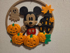 Halloween Türkranz Mickey Mouse – Detailansicht 3D-Effekt