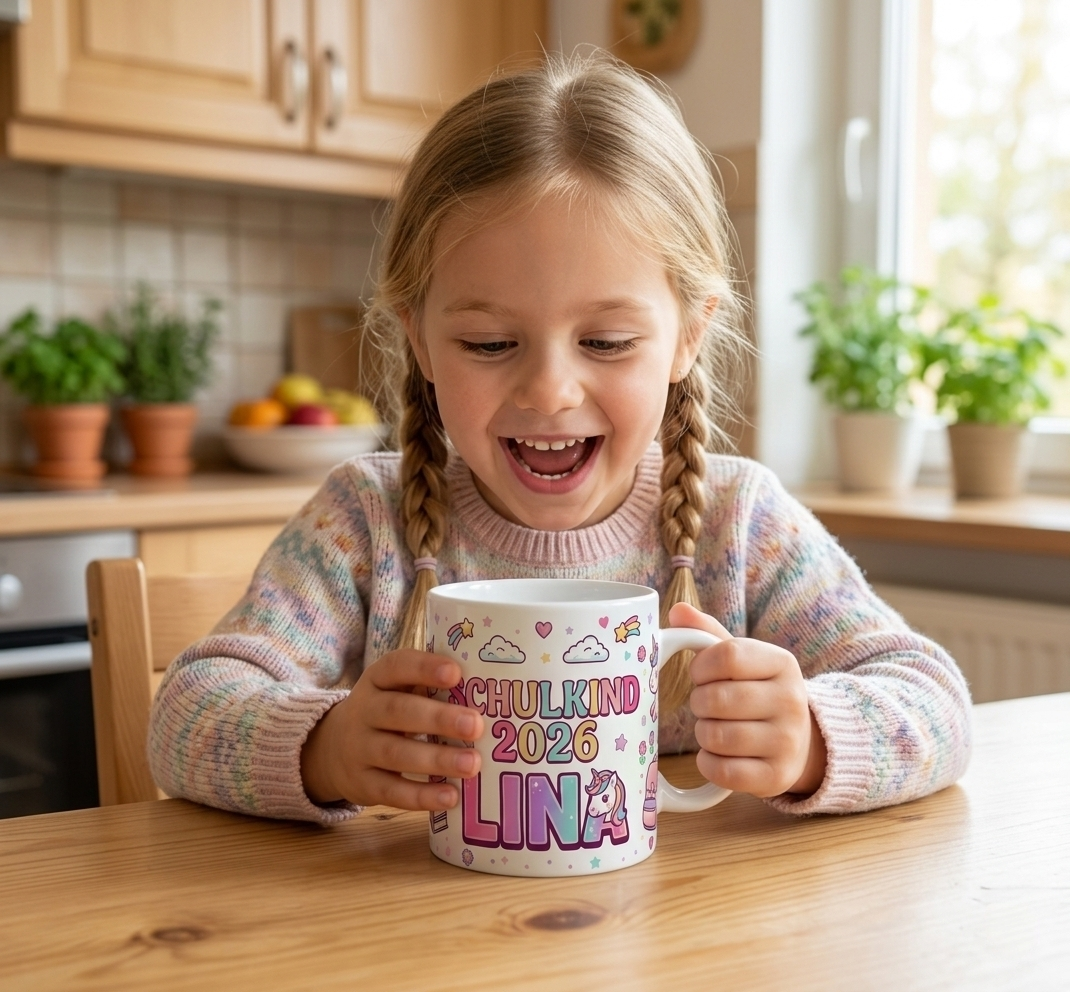 Personalisierte Tasse zur Einschulung - Das Perfekte Geschenk❤️