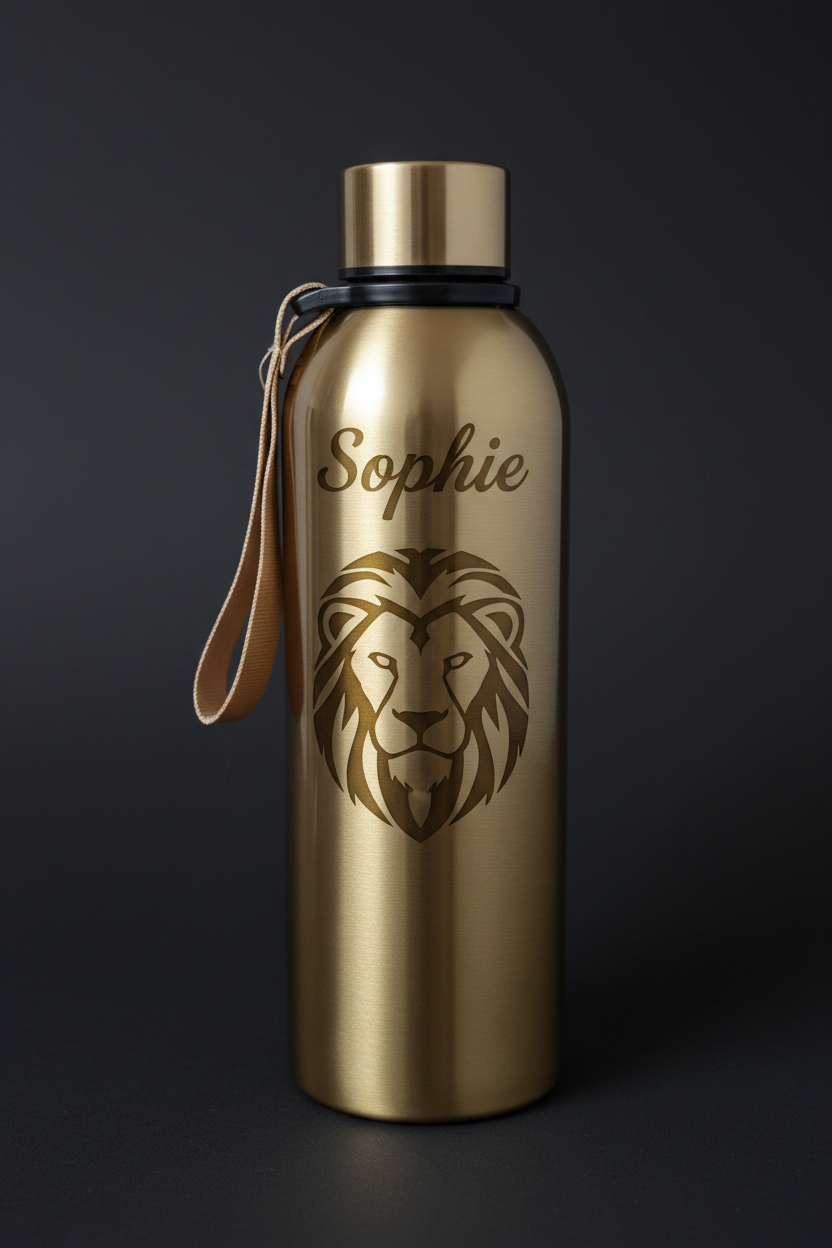 Thermos beidseitig Logo groß