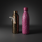 Thermosflasche Gold & Pink Anthrazit