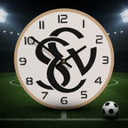 Wanduhr SVE dominant Rasen