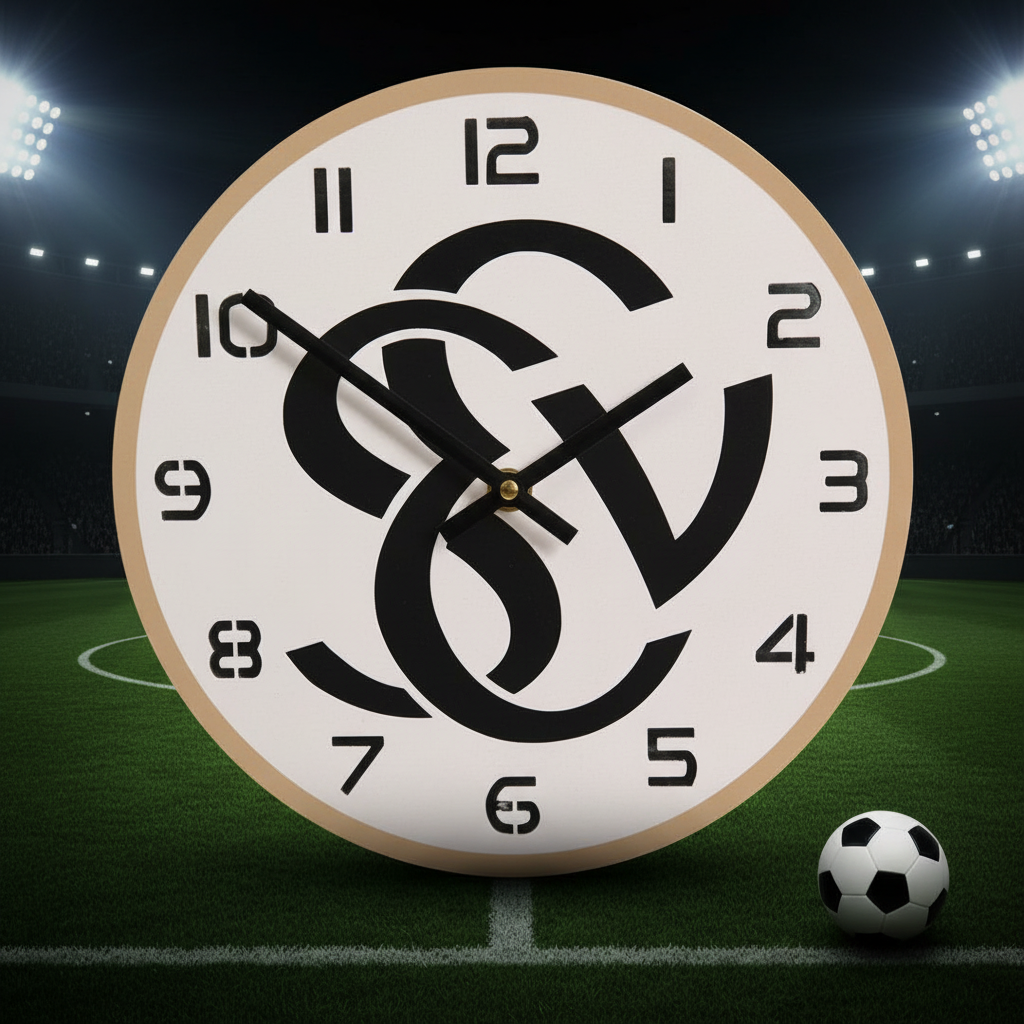 Wanduhr SVE dominant Rasen
